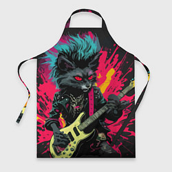 Фартук Rocker Cat on a dark background - C-Cats collectio