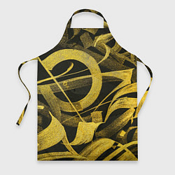 Фартук кулинарный Gold Calligraphic, цвет: 3D-принт
