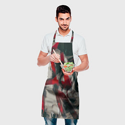 Фартук кулинарный Красное граффити, цвет: 3D-принт — фото 2