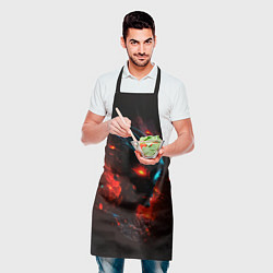 Фартук кулинарный Демонический пришелец, цвет: 3D-принт — фото 2