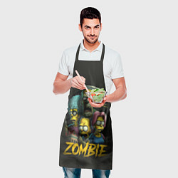 Фартук кулинарный Simpsons zombie, цвет: 3D-принт — фото 2