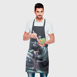 Фартук кулинарный Геншин Импакт персонаж Эола морская пена, цвет: 3D-принт — фото 2