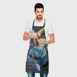 Фартук кулинарный Планеты во вселенной, цвет: 3D-принт — фото 2