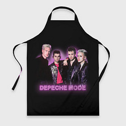 Фартук кулинарный 80s Depeche Mode neon, цвет: 3D-принт