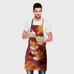 Фартук кулинарный Александра осенняя лисичка, цвет: 3D-принт — фото 2