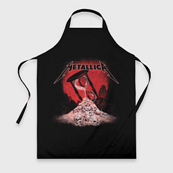 Фартук кулинарный Metallica - время, цвет: 3D-принт