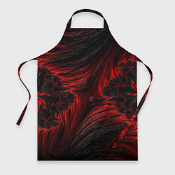 Фартук кулинарный Red vortex pattern, цвет: 3D-принт