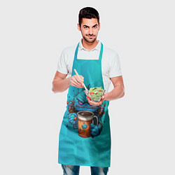 Фартук кулинарный Кофейный монстр, цвет: 3D-принт — фото 2