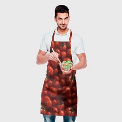 Фартук кулинарный Сочная текстура из томатов, цвет: 3D-принт — фото 2