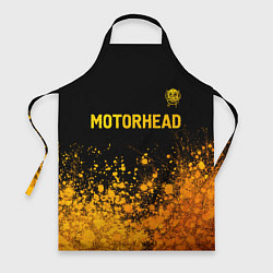 Фартук кулинарный Motorhead - gold gradient: символ сверху, цвет: 3D-принт