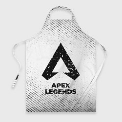 Фартук кулинарный Apex Legends с потертостями на светлом фоне, цвет: 3D-принт