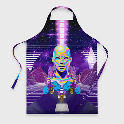 Фартук Goddess with two Beerus - vaporwave