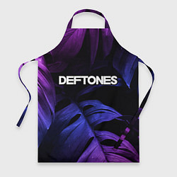 Фартук Deftones neon monstera