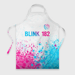 Фартук кулинарный Blink 182 neon gradient style: символ сверху, цвет: 3D-принт