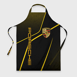 Фартук кулинарный Porsche - Gold line, цвет: 3D-принт