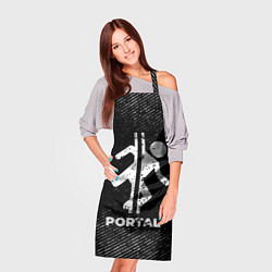 Фартук кулинарный Portal с потертостями на темном фоне, цвет: 3D-принт — фото 2