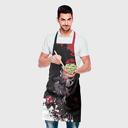 Фартук кулинарный Helltaker Lucifer арт краска, цвет: 3D-принт — фото 2