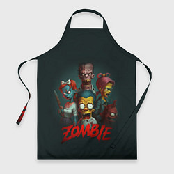 Фартук кулинарный Zombie simpsons, цвет: 3D-принт