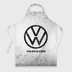 Фартук кулинарный Volkswagen с потертостями на светлом фоне, цвет: 3D-принт