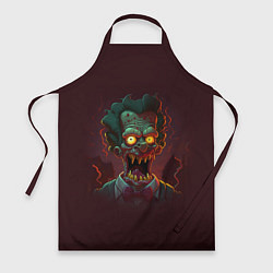 Фартук кулинарный Зомби в стиле Симпсонов, цвет: 3D-принт