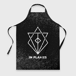 Фартук In Flames с потертостями на темном фоне