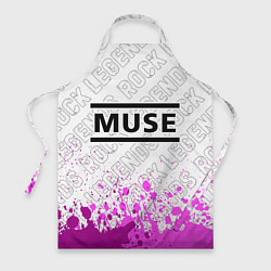 Фартук кулинарный Muse rock legends: символ сверху, цвет: 3D-принт