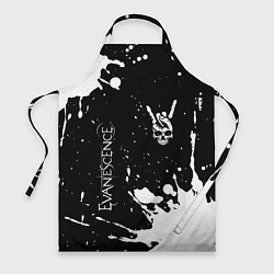 Фартук Evanescence и рок символ на темном фоне