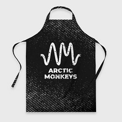 Фартук Arctic Monkeys с потертостями на темном фоне