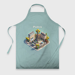 Фартук кулинарный Paris Isometric, цвет: 3D-принт