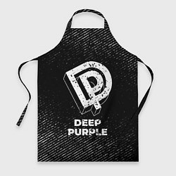 Фартук Deep Purple с потертостями на темном фоне