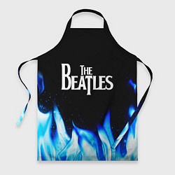 Фартук кулинарный The Beatles blue fire, цвет: 3D-принт