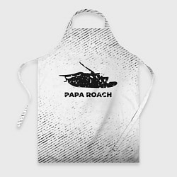 Фартук Papa Roach с потертостями на светлом фоне