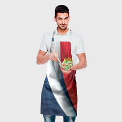 Фартук кулинарный Герб России абстракция, цвет: 3D-принт — фото 2