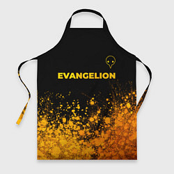 Фартук кулинарный Evangelion - gold gradient: символ сверху, цвет: 3D-принт
