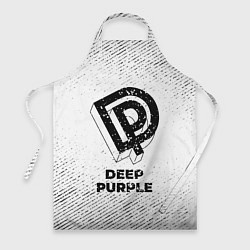 Фартук Deep Purple с потертостями на светлом фоне