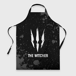 Фартук кулинарный The Witcher glitch на темном фоне, цвет: 3D-принт