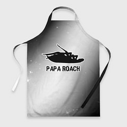 Фартук Papa Roach glitch на светлом фоне