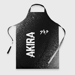Фартук кулинарный Akira glitch на темном фоне: надпись, символ, цвет: 3D-принт