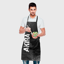 Фартук кулинарный Akira glitch на темном фоне: надпись, символ, цвет: 3D-принт — фото 2