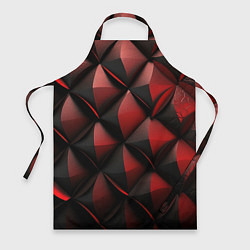 Фартук кулинарный Объемная текстура красная кожа, цвет: 3D-принт