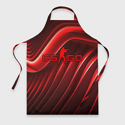 Фартук CS GO red abstract