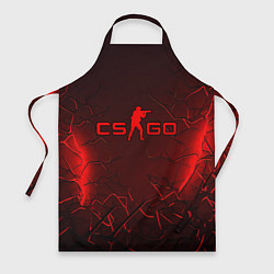 Фартук CSGO logo dark red