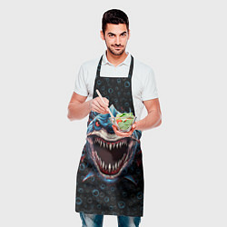 Фартук кулинарный Evil shark, цвет: 3D-принт — фото 2