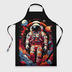 Фартук кулинарный Астронавт и скопление планет, цвет: 3D-принт