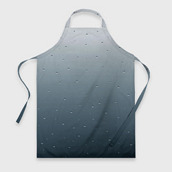 Фартук кулинарный Серый градиент капли, цвет: 3D-принт