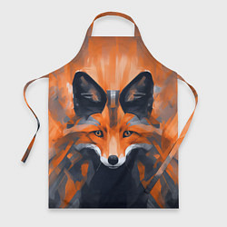Фартук кулинарный Нарисованная огненная лиса, цвет: 3D-принт