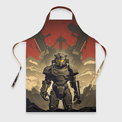 Фартук кулинарный Воин в силовой броне, цвет: 3D-принт