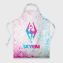 Фартук кулинарный Skyrim neon gradient style, цвет: 3D-принт