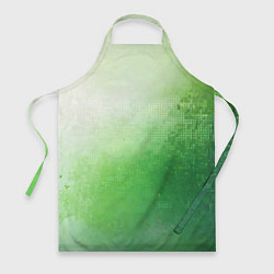 Фартук кулинарный Зелёные пиксели, цвет: 3D-принт