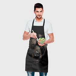 Фартук кулинарный Крупная морда медведя, цвет: 3D-принт — фото 2